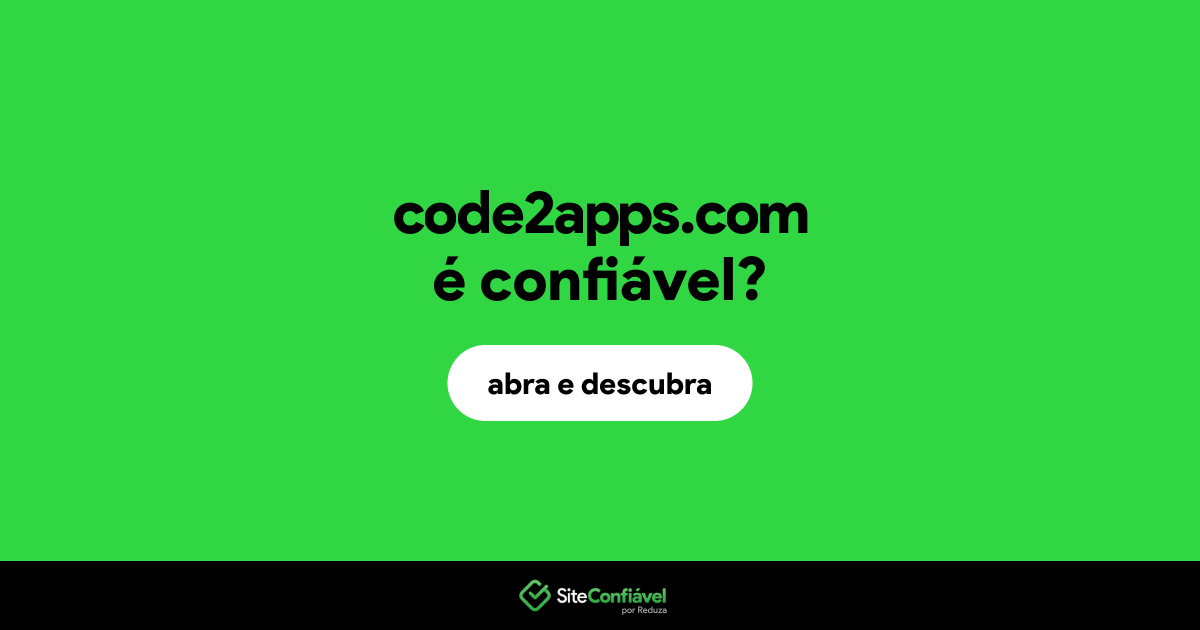O site code2apps.com é confiável?