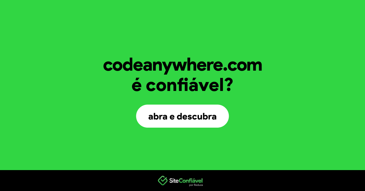 O site codeanywhere.com é confiável?