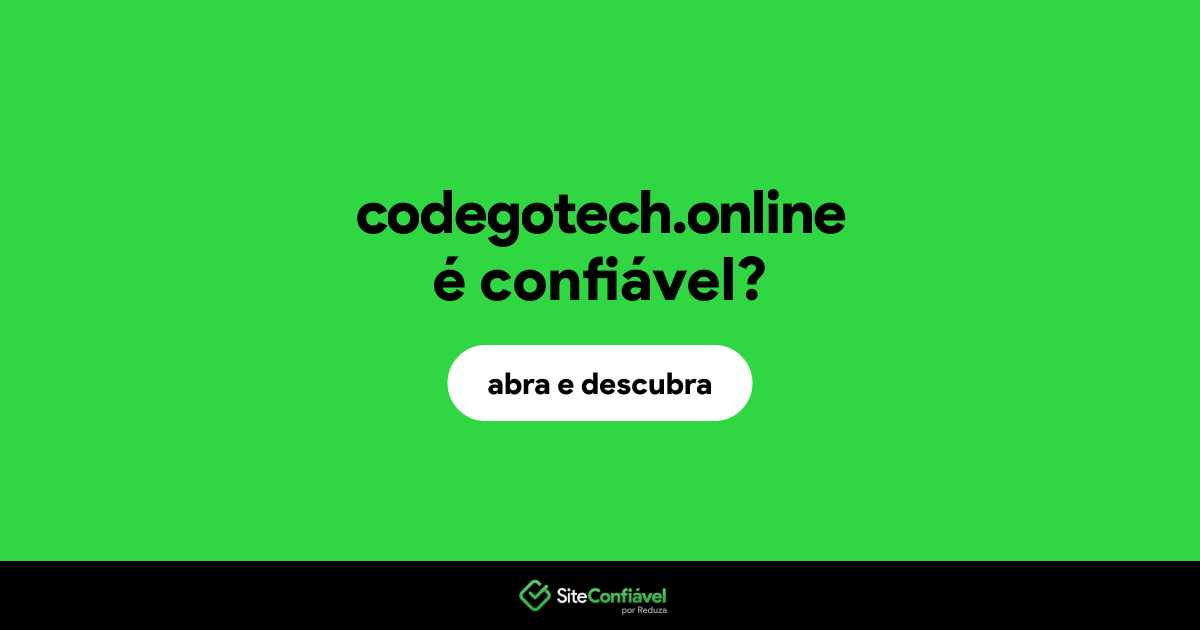 O site codegotech.online é confiável?