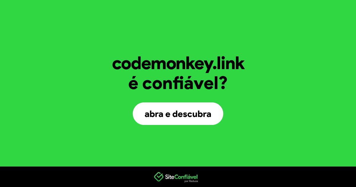 O site codemonkey.link é confiável?