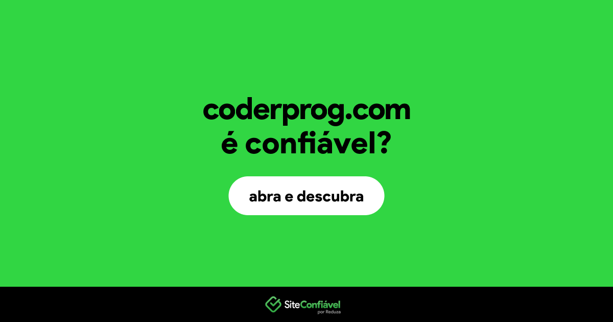 O site coderprog.com é confiável?