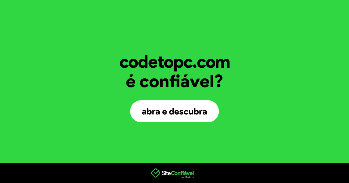 O site codetopc.com é confiável?
