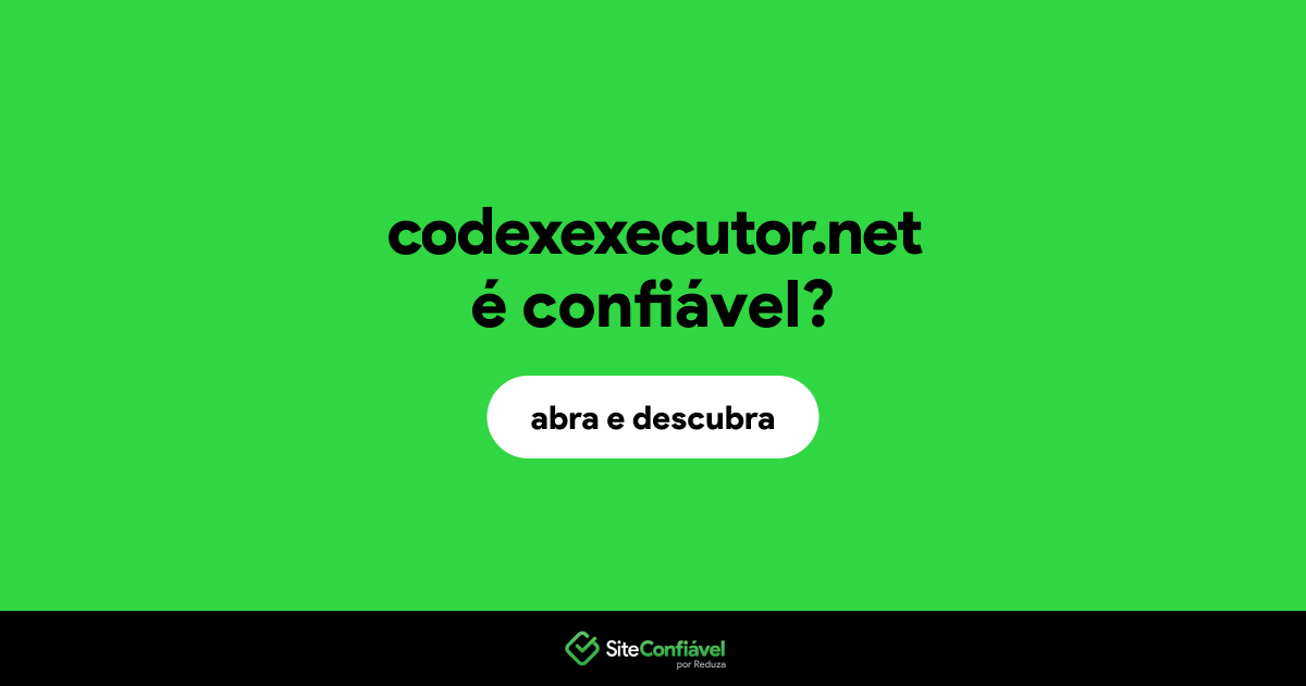 O site codexexecutor.net é confiável?