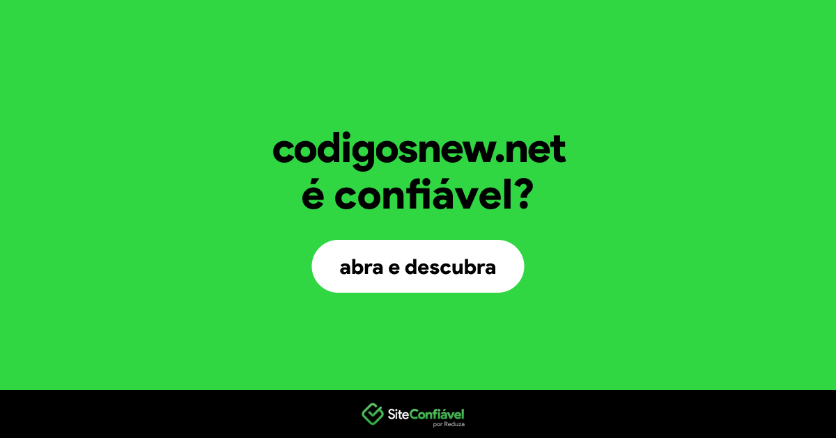 O site codigosnew.net é confiável?