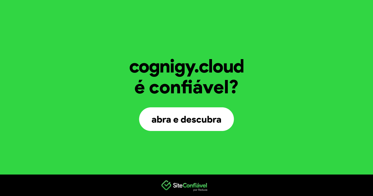 O site cognigy.cloud é confiável?
