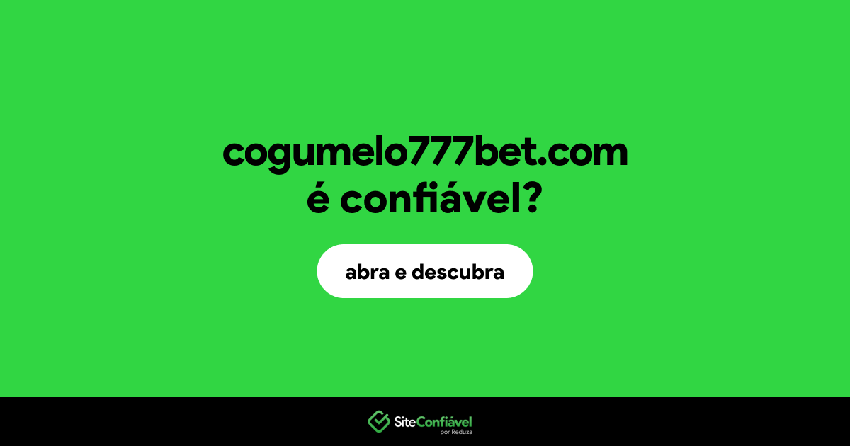 O site cogumelo777bet.com é confiável?