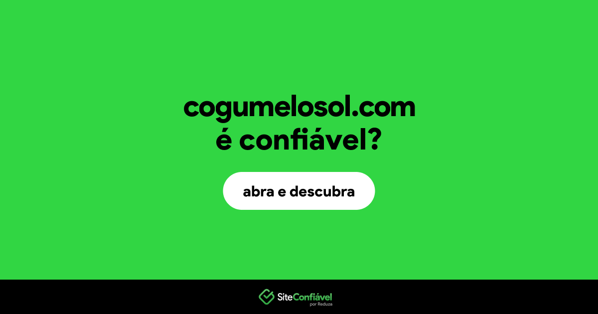 O site cogumelosol.com é confiável?