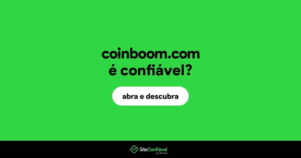 O site coinboom.com é confiável?