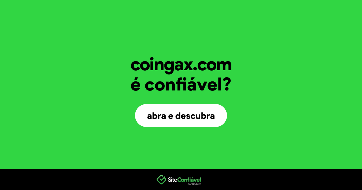 O site coingax.com é confiável?