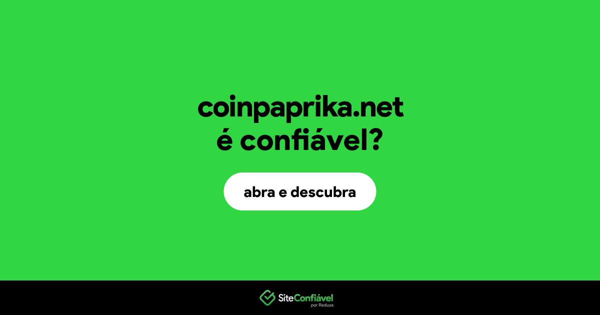 O site coinpaprika.net é confiável?