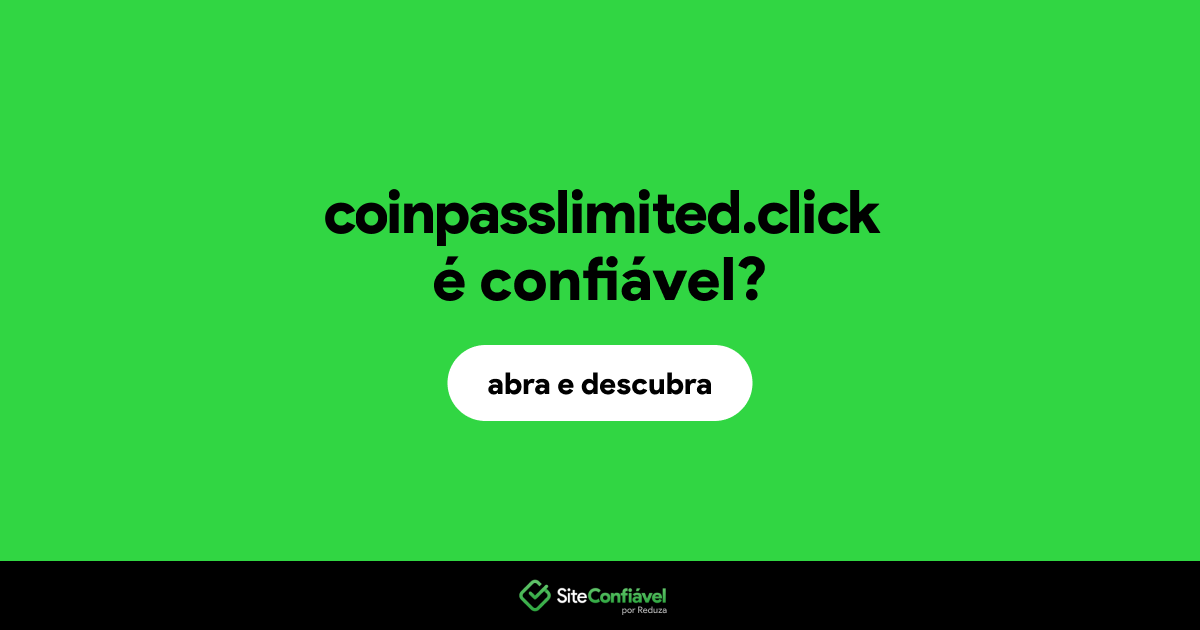 O site coinpasslimited.click é confiável?