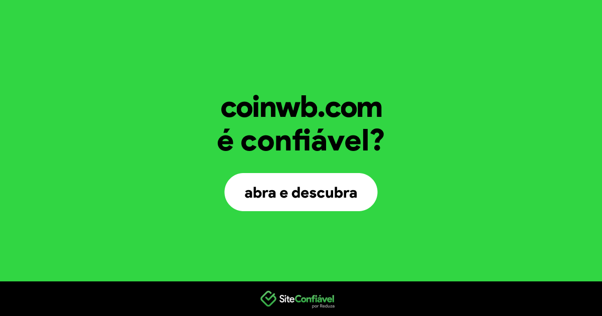O site coinwb.com é confiável?