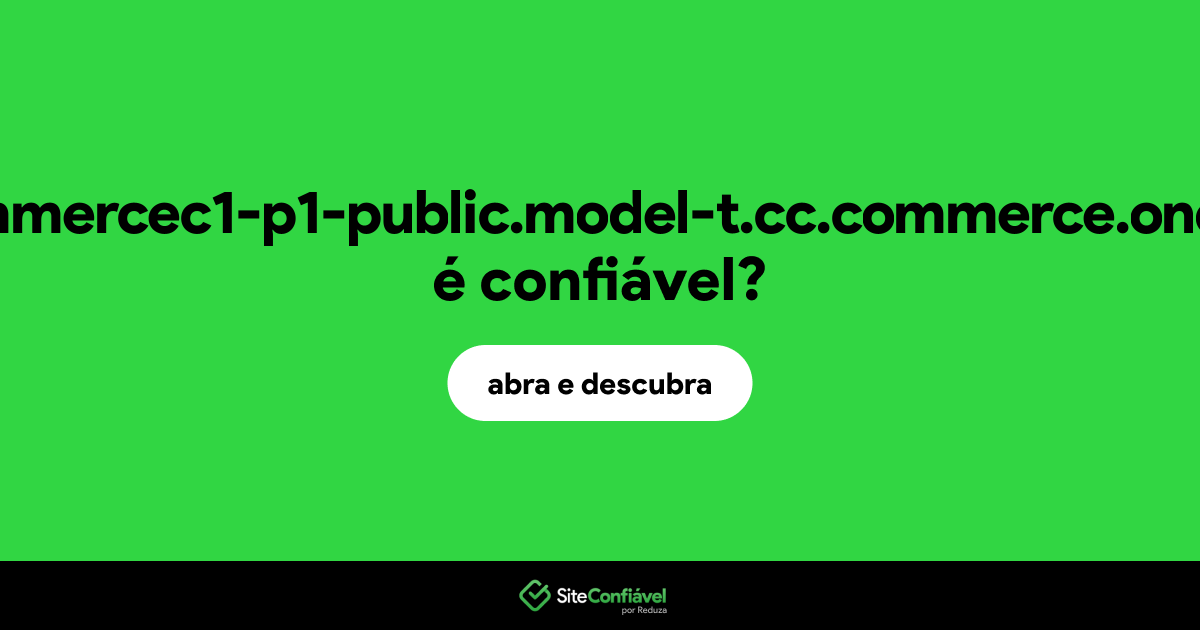 O site cokecxf-commercec1-p1-public.model-t.cc.commerce.ondemand.com é confiável?