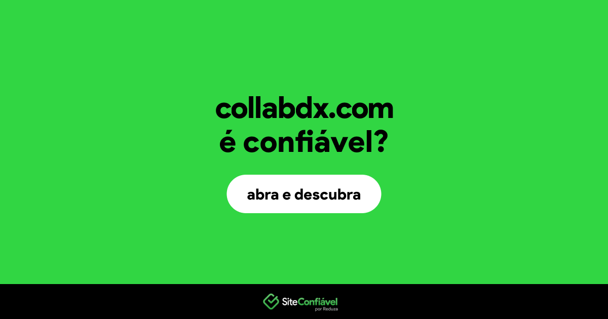 O site collabdx.com é confiável?