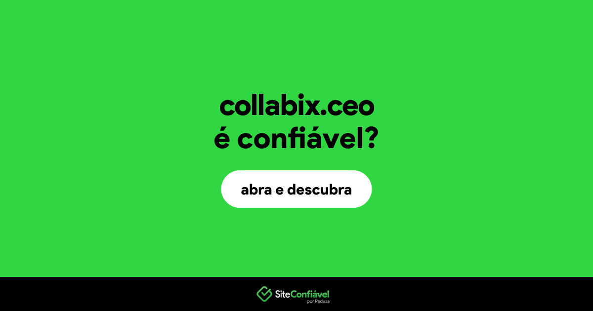O site collabix.ceo é confiável?