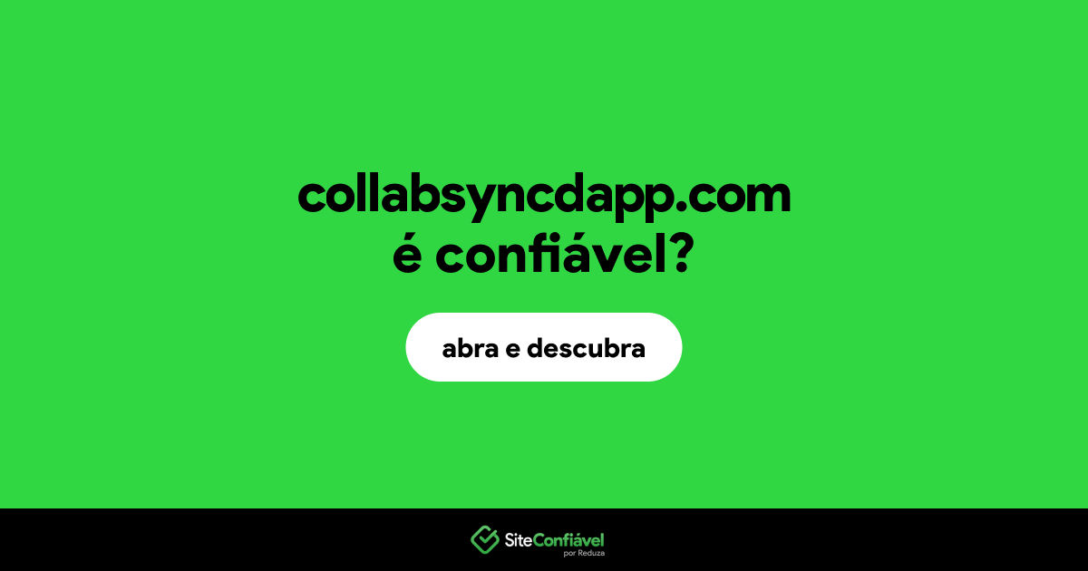 O site collabsyncdapp.com é confiável?
