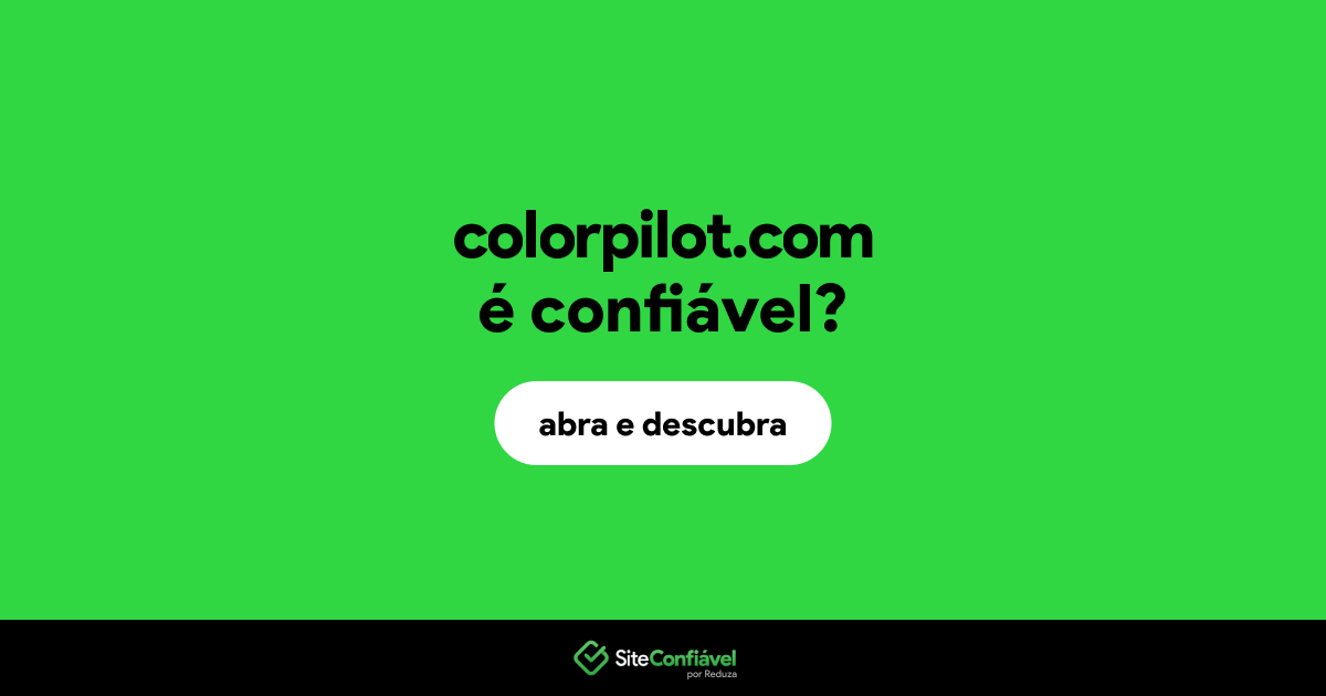 O site colorpilot.com é confiável?