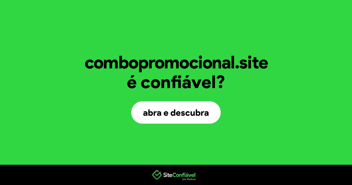 O site combopromocional.site é confiável?