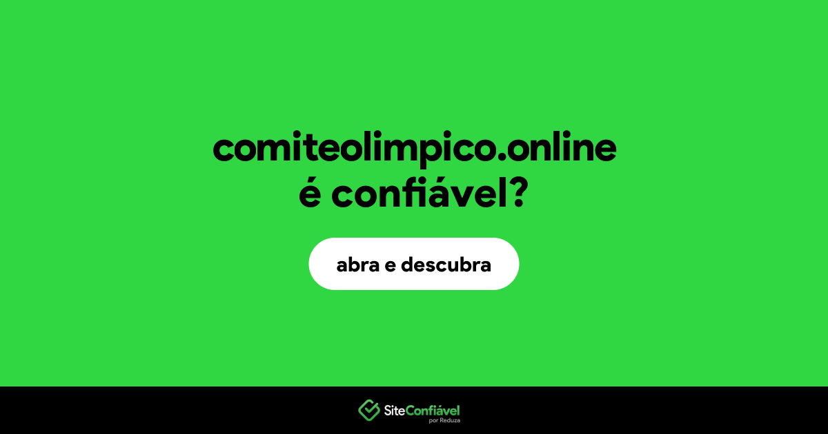 O site comiteolimpico.online é confiável?