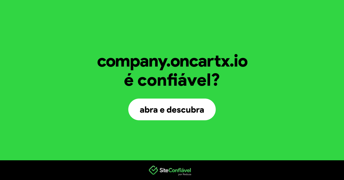 O site company.oncartx.io é confiável?