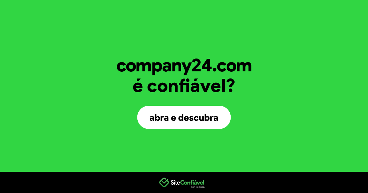 O site company24.com é confiável?