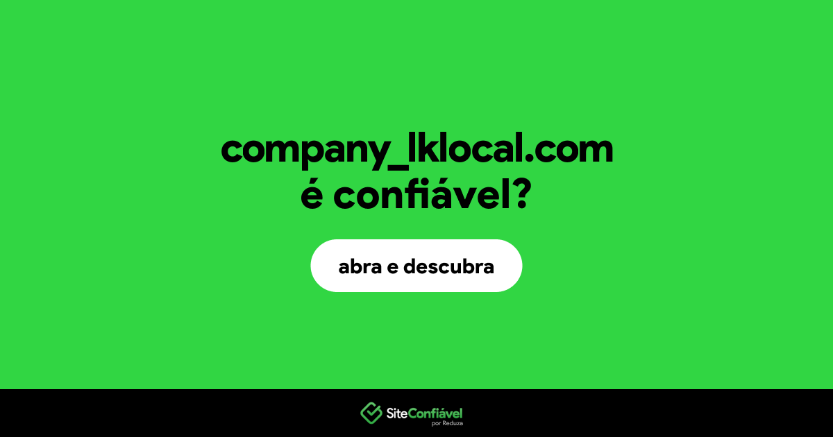 O site company_lklocal.com é confiável?