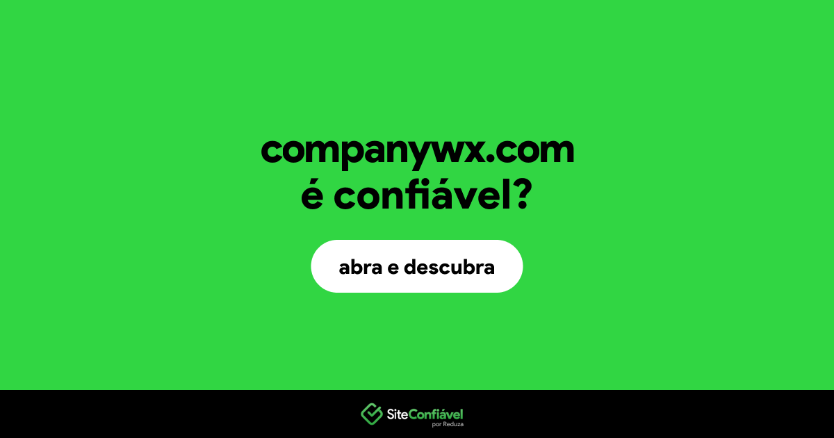 O site companywx.com é confiável?