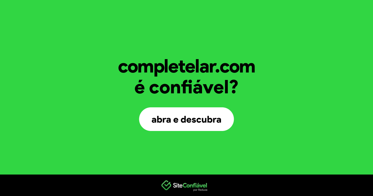 O site completelar.com é confiável?
