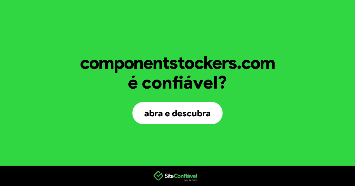 O site componentstockers.com é confiável?