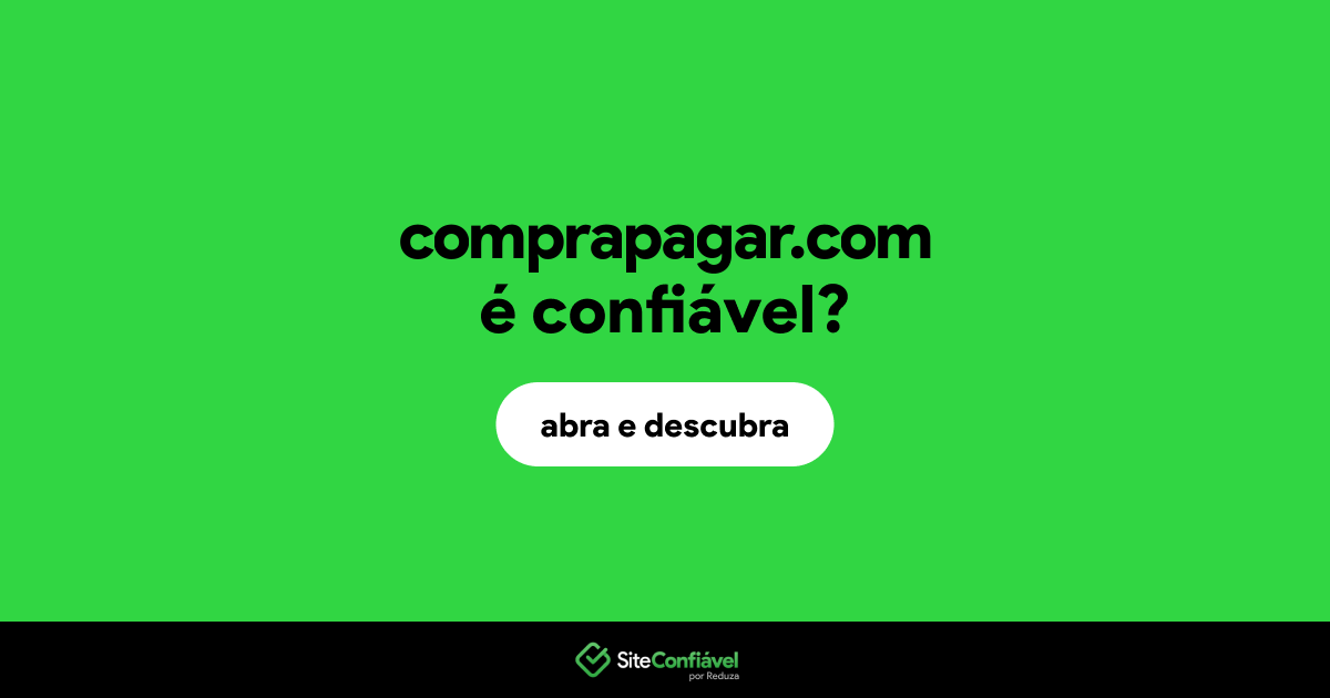 O site comprapagar.com é confiável?
