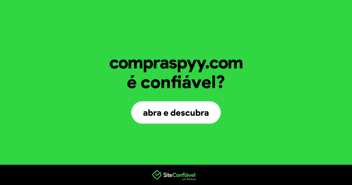 O site compraspyy.com é confiável?