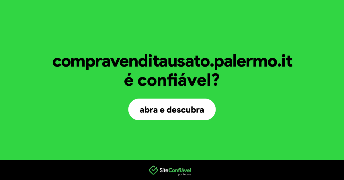O site compravenditausato.palermo.it é confiável?