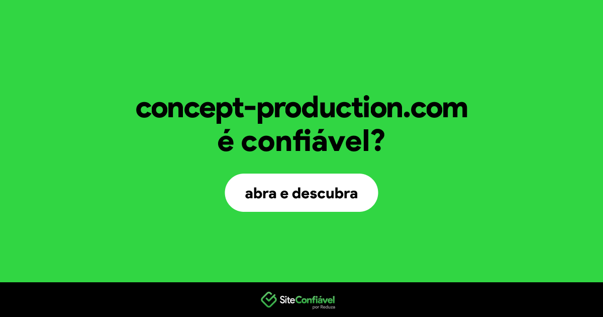 O site concept-production.com é confiável?