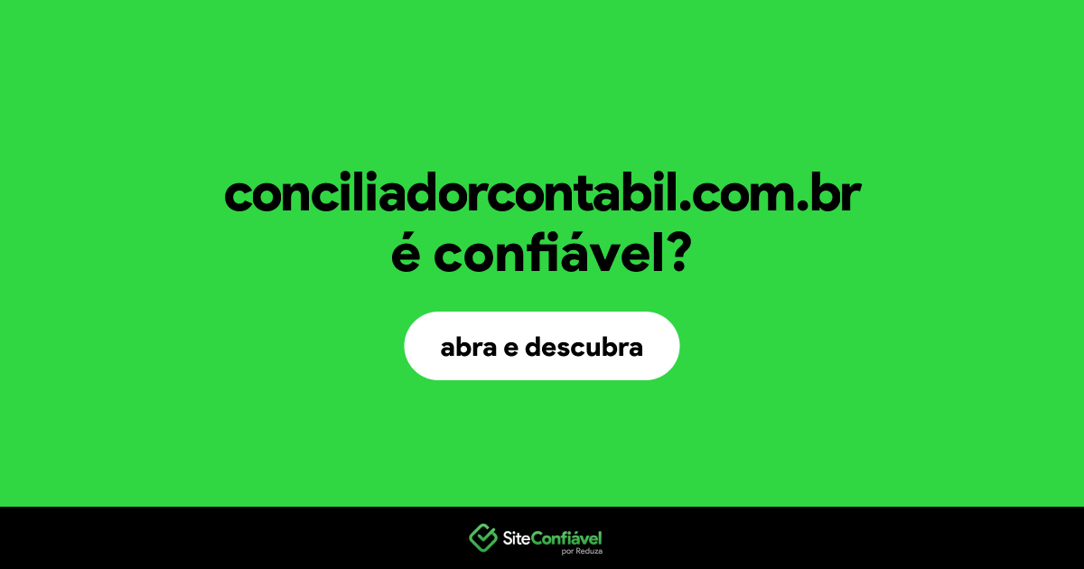 O site conciliadorcontabil.com.br é confiável?