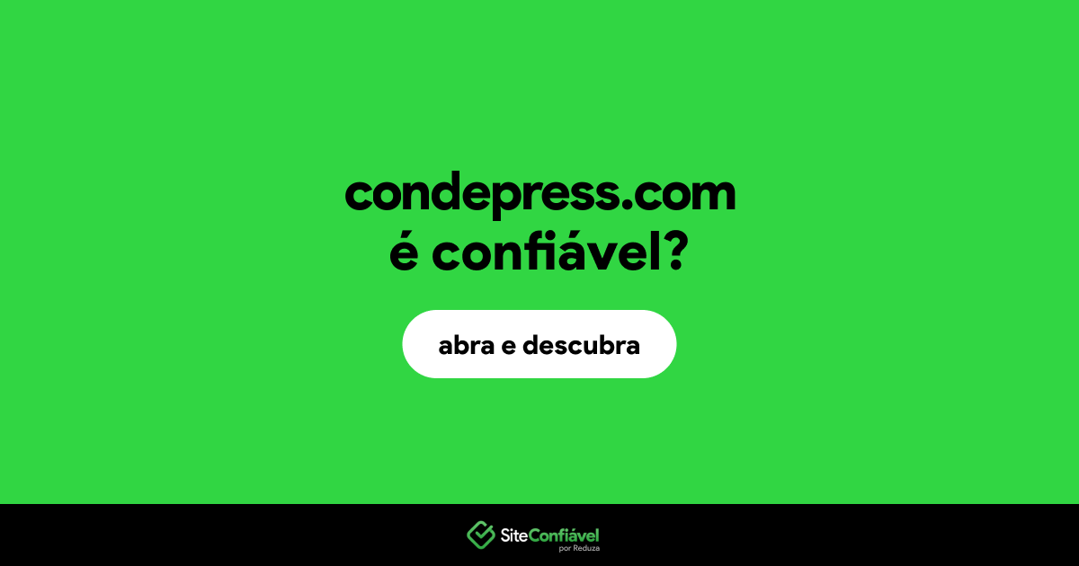 O site condepress.com é confiável?