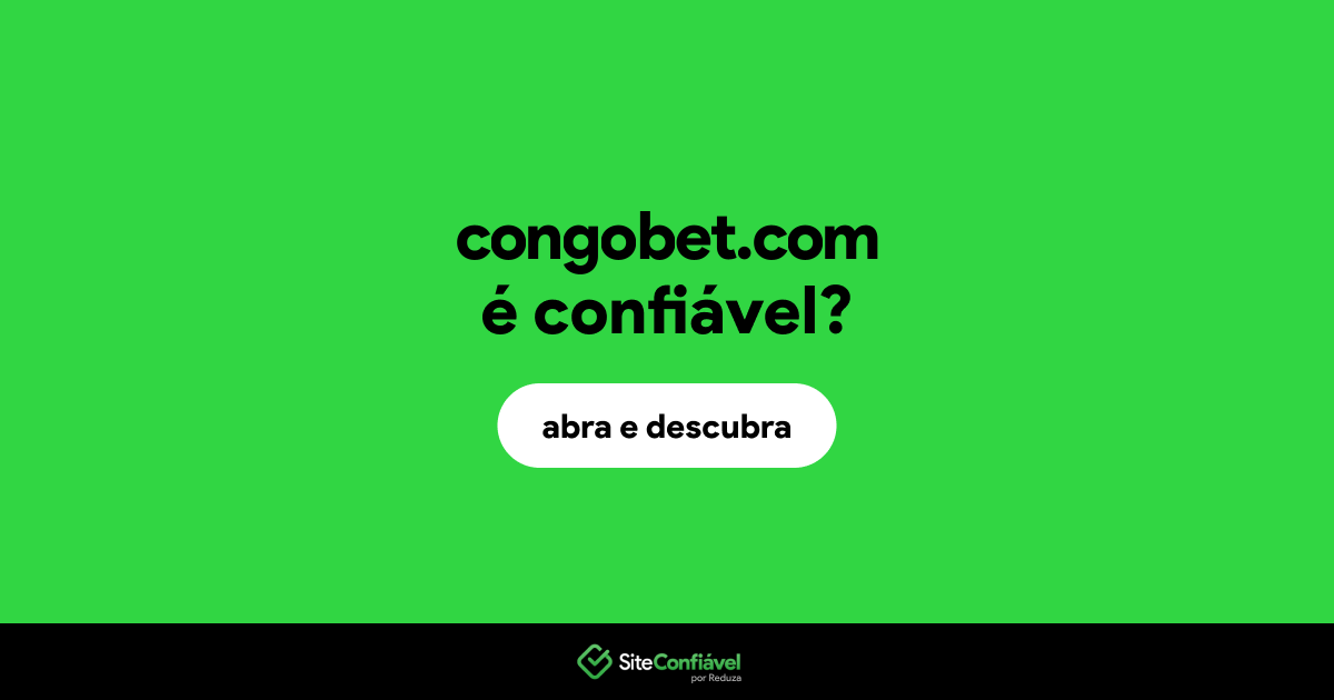 O site congobet.com é confiável?