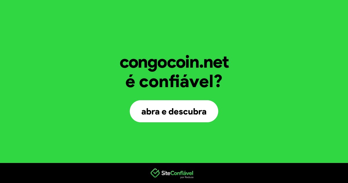 O site congocoin.net é confiável?