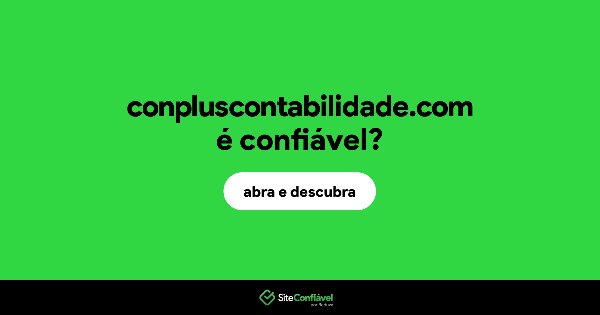 O site conpluscontabilidade.com é confiável?