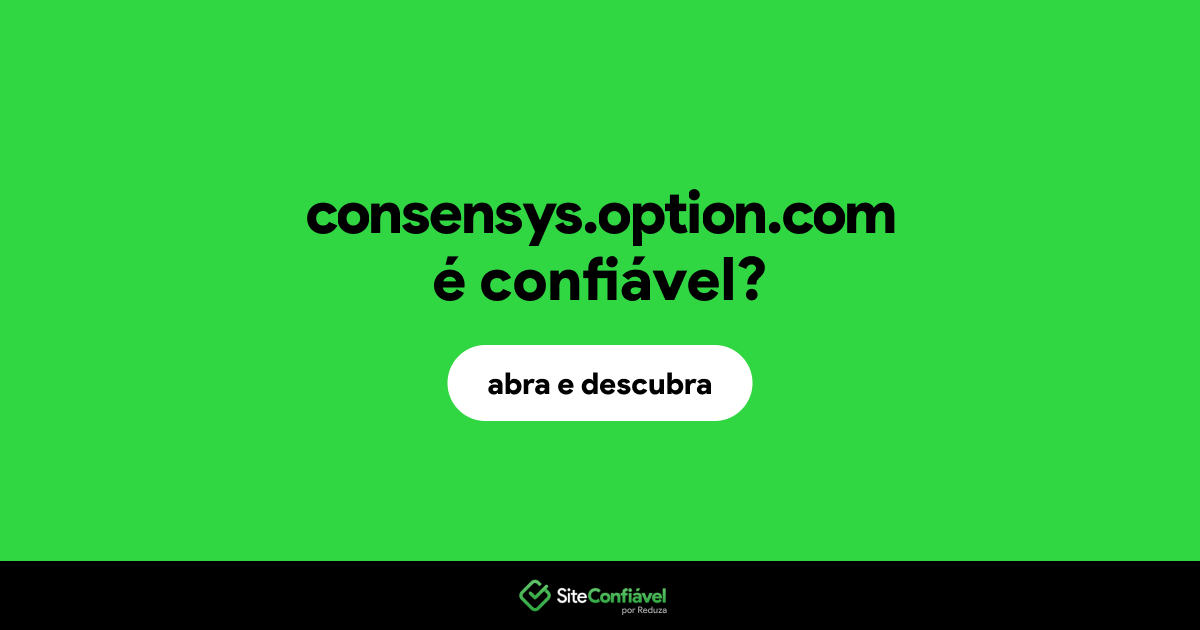 O site consensys.option.com é confiável?