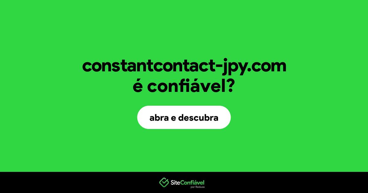O site constantcontact-jpy.com é confiável?