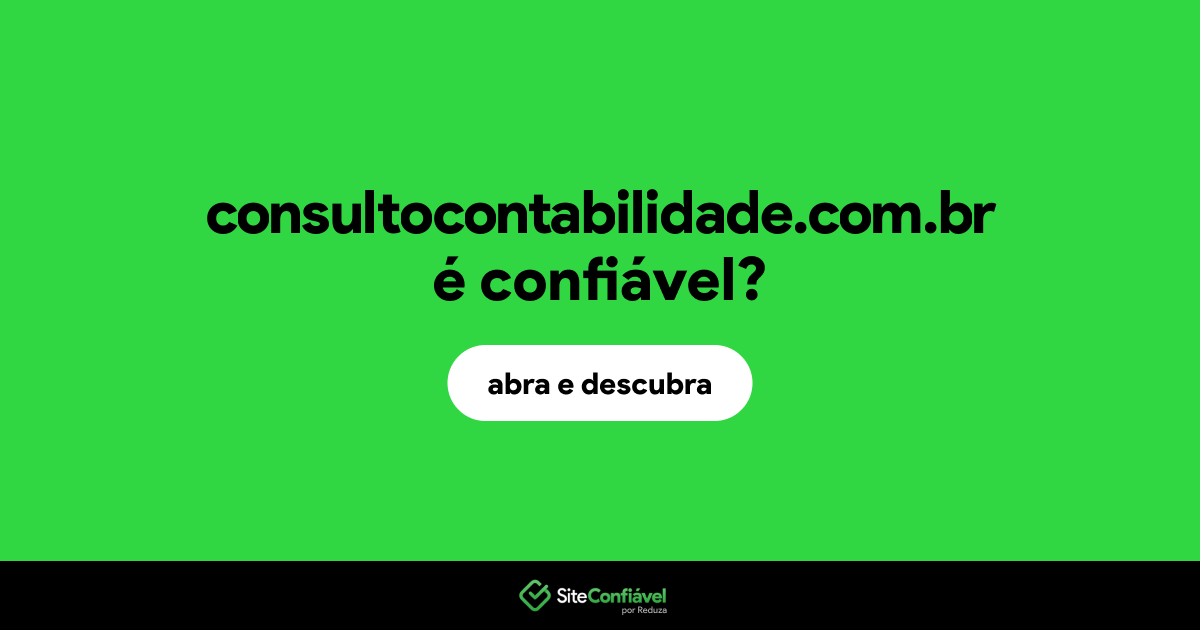 O site consultocontabilidade.com.br é confiável?
