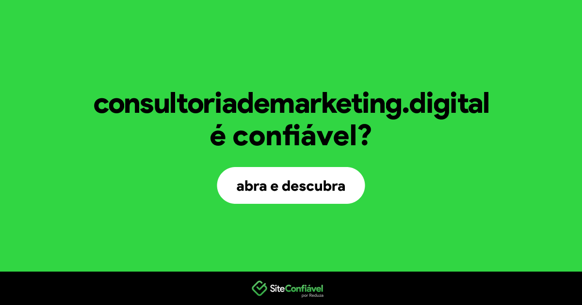 O site consultoriademarketing.digital é confiável?