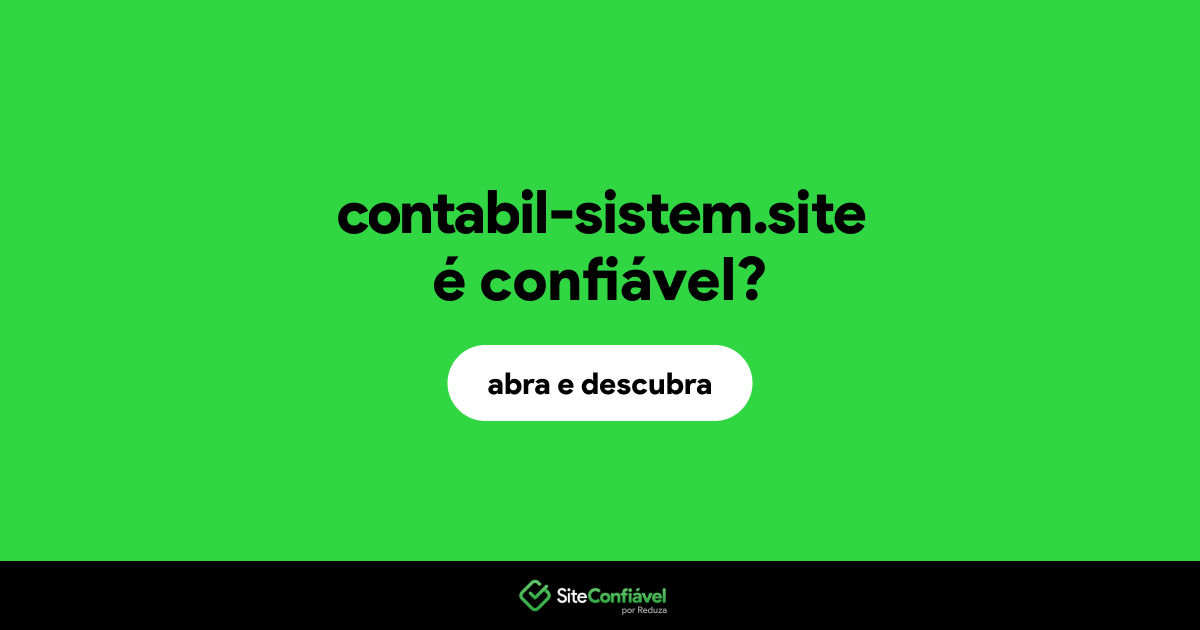 O site contabil-sistem.site é confiável?
