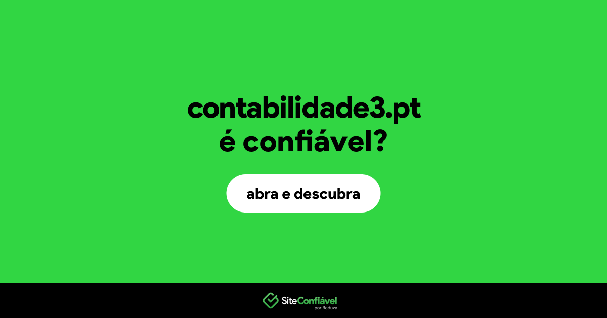 O site contabilidade3.pt é confiável?