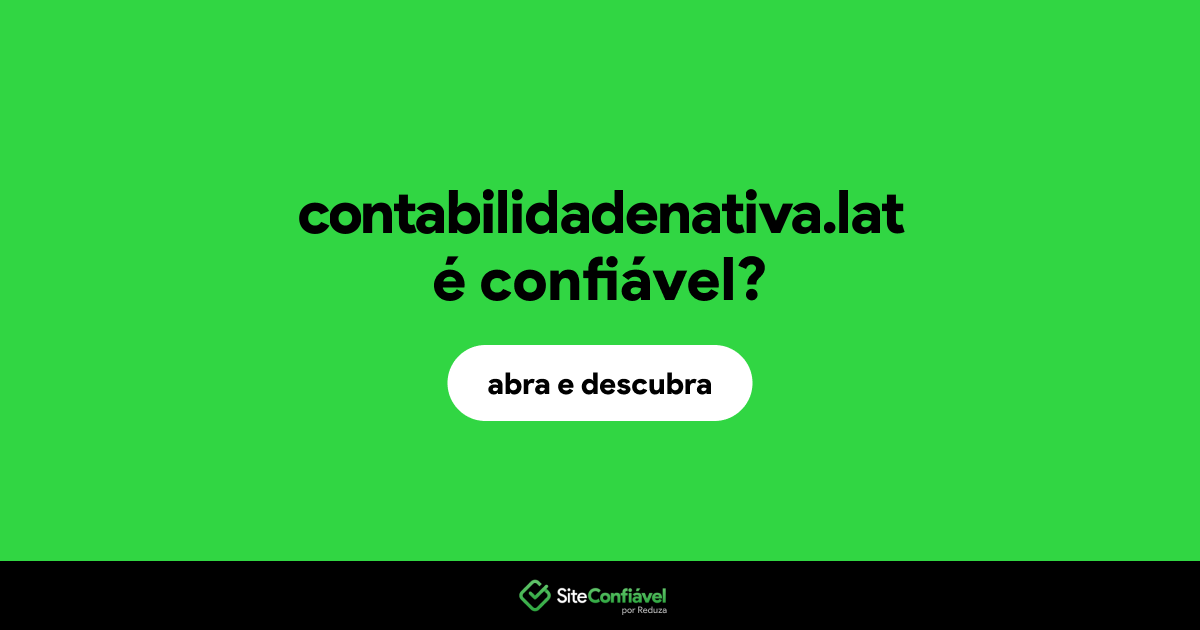 O site contabilidadenativa.lat é confiável?