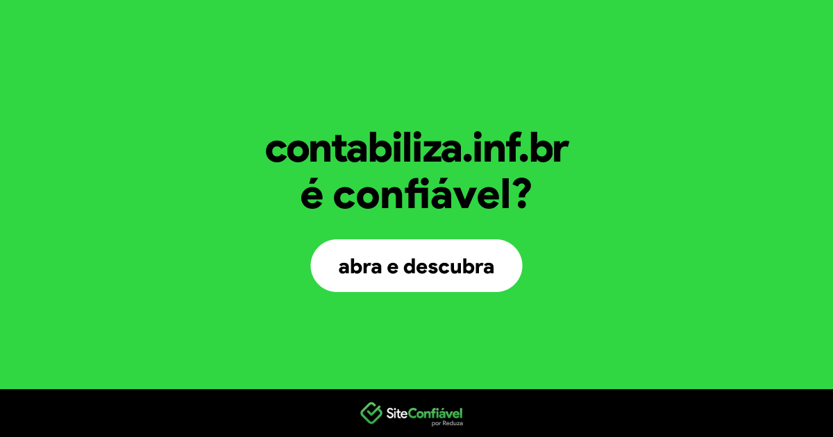 O site contabiliza.inf.br é confiável?