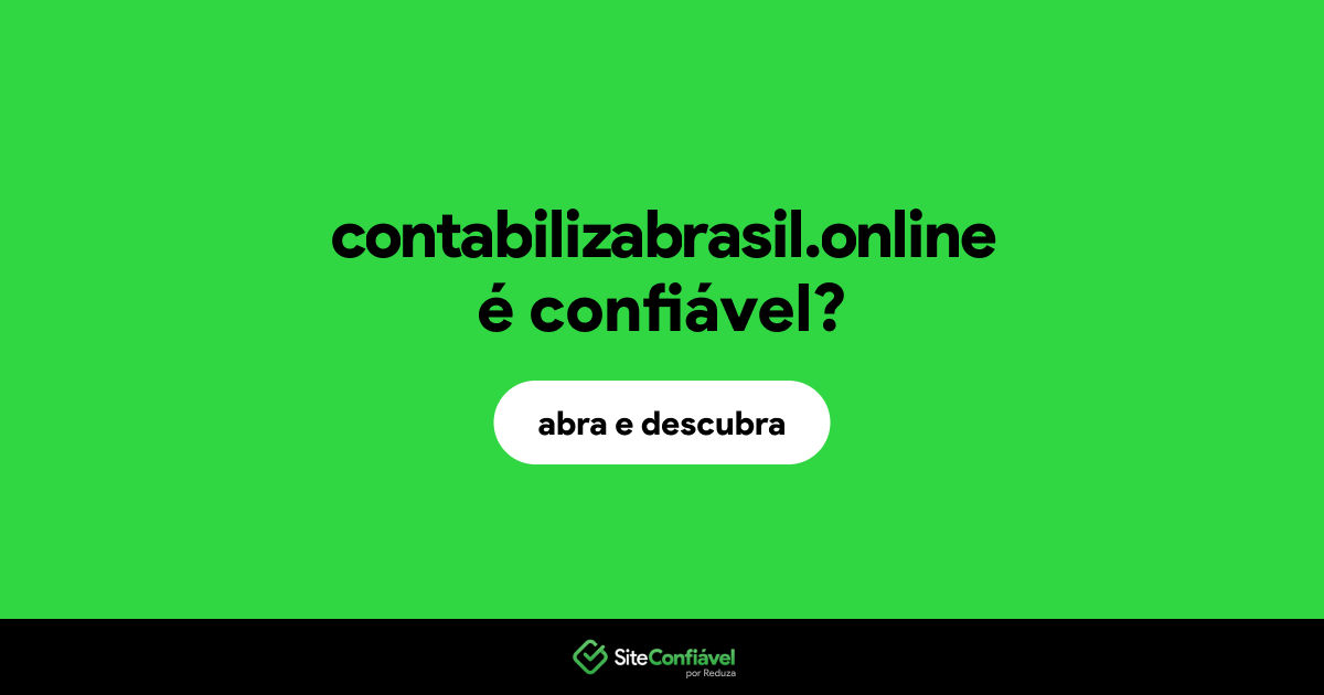 O site contabilizabrasil.online é confiável?
