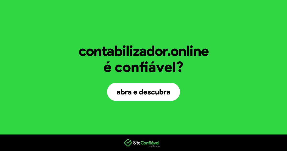 O site contabilizador.online é confiável?