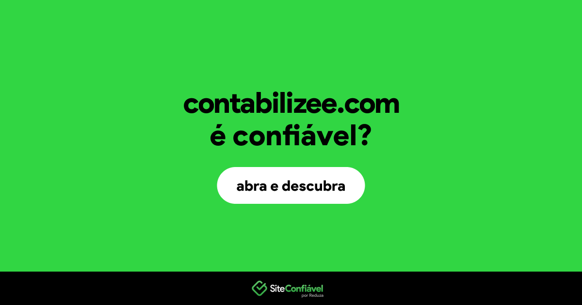 O site contabilizee.com é confiável?
