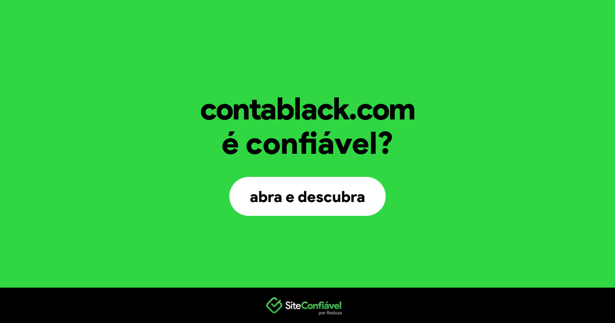 O site contablack.com é confiável?